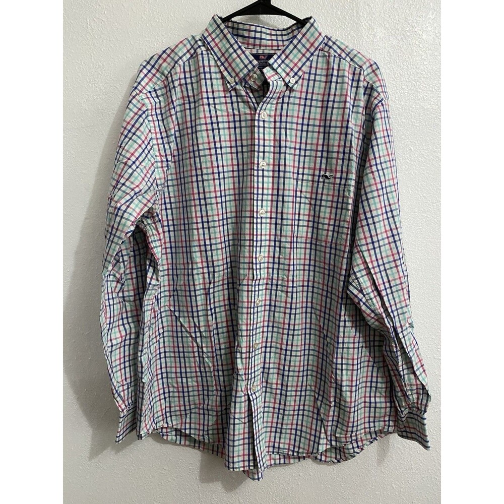 Vineyard Vines By Shep Ian Slim Fit Tucker Shirt XL Pastel 100% Cotton L1